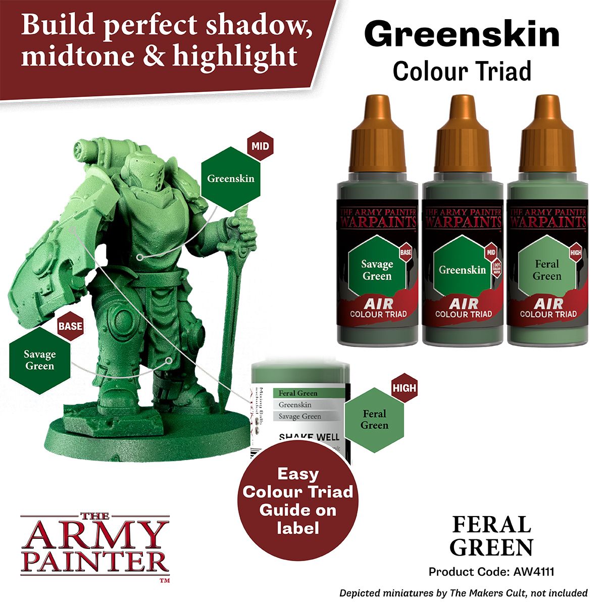 Warpaints Air: Feral Green ( AW4111 )