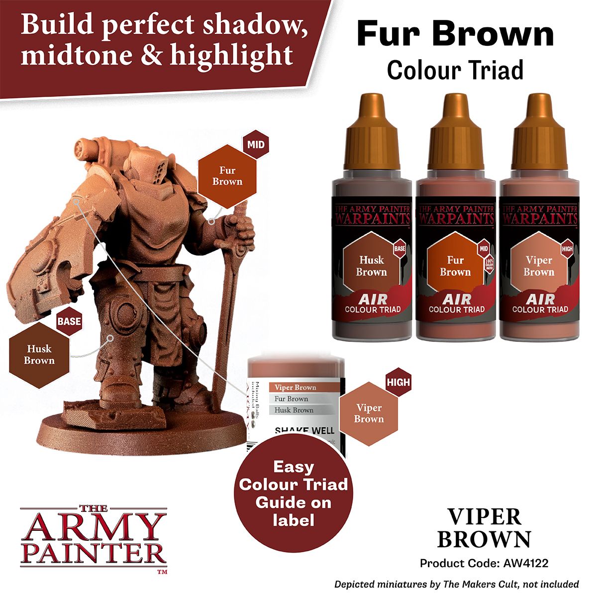 Warpaints Air: Viper Brown ( AW4122 )