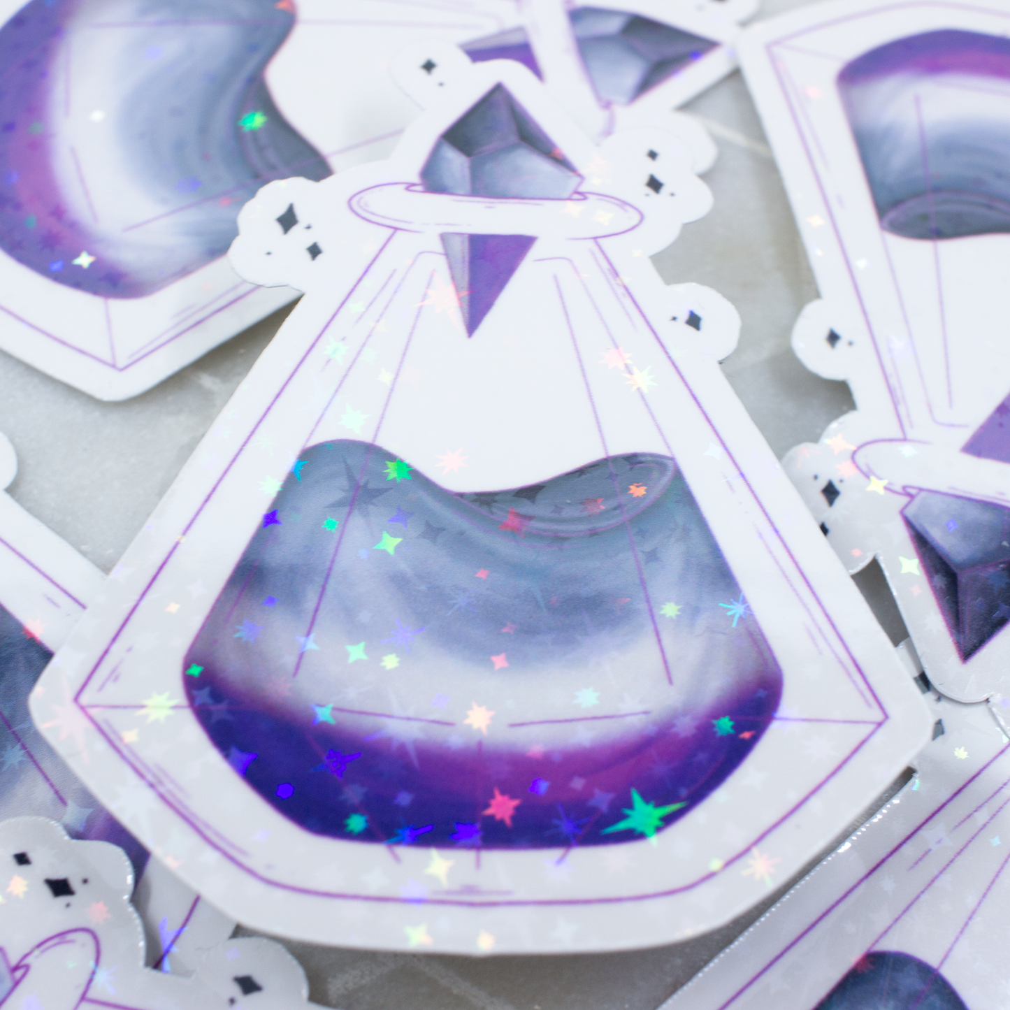 Blue Crystal Atelier - Pride Potions Stickers