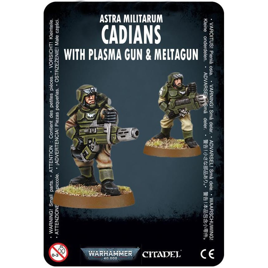 Astra Militarum Cadian with Plasma Gun and Meltagun (Metal) ( 5172-MW ) - Used