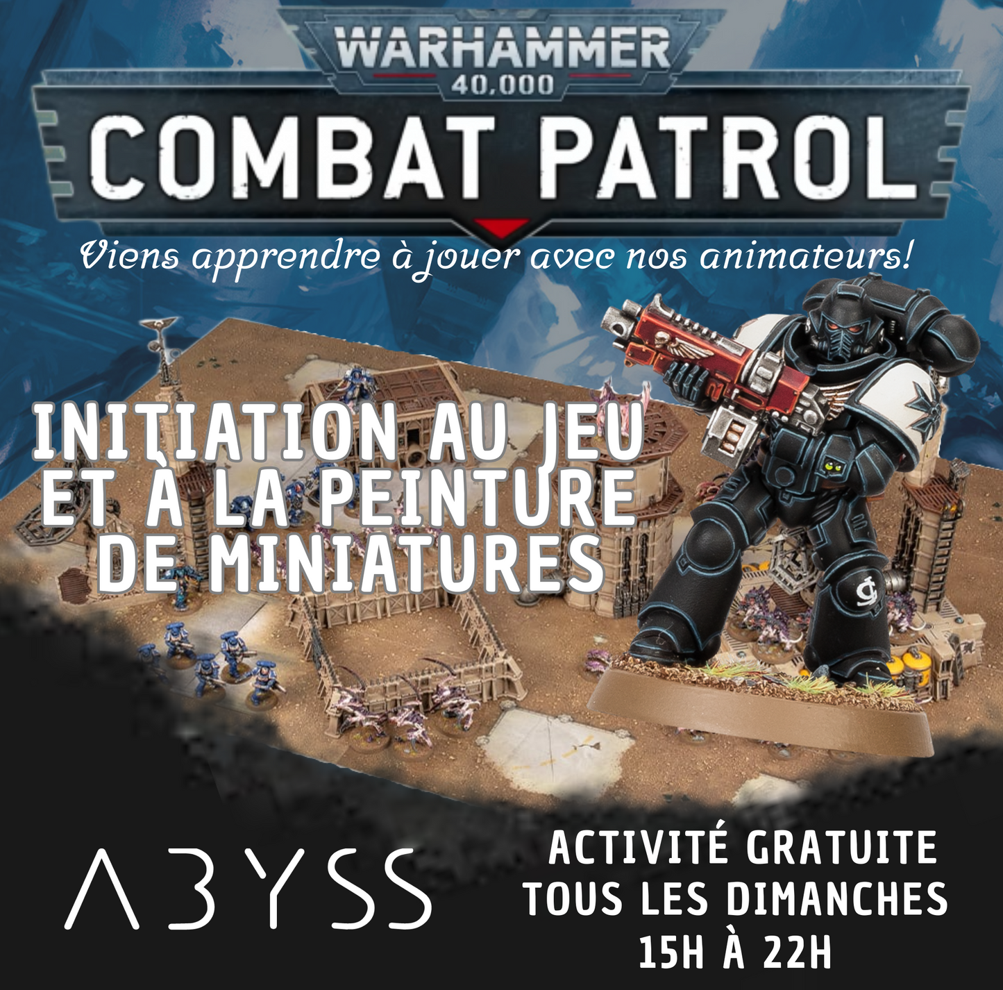 Les Dimanches Initiation à Warhammer 40k: Format Combat Patrol - 2026-02-15