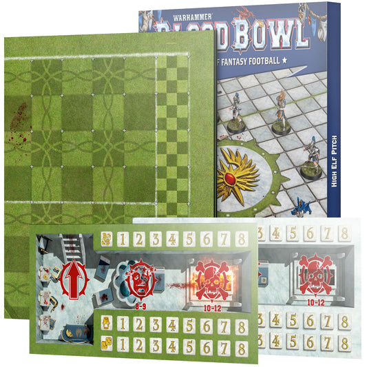Blood Bowl Pitch - High Elf Pitch and Dugouts (202-65)