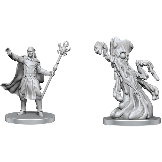 D&D Unpainted Minis: Drow Mage & Yochlol (90858)