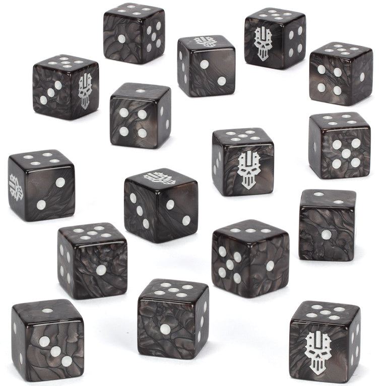 Chaos Space Marines - Iron Warriors Dice (42-17)