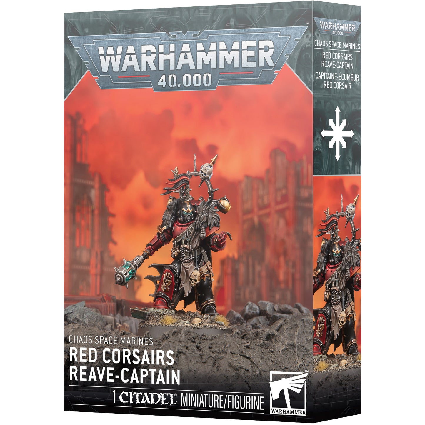 Chaos Space Marines - Red Corsairs Reave-Captain (43-111)