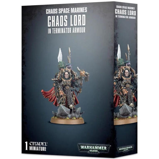 Chaos Space Marines Chaos Lord in Terminator Armour ( 43-12 ) - Used