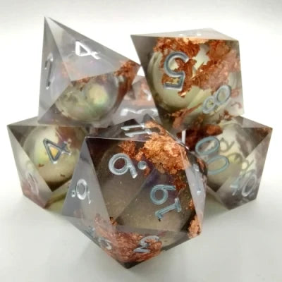 Maelstrom of Dreams - Silver with gold flower