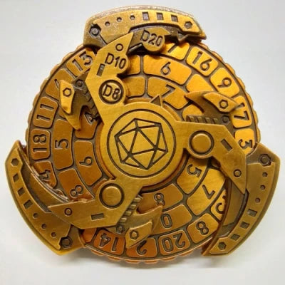 Dice Spinner: Mecha Triskelion - Gold