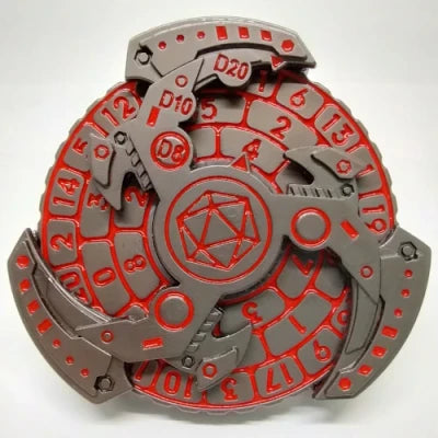Dice Spinner: Mecha Triskelion - Steel Red