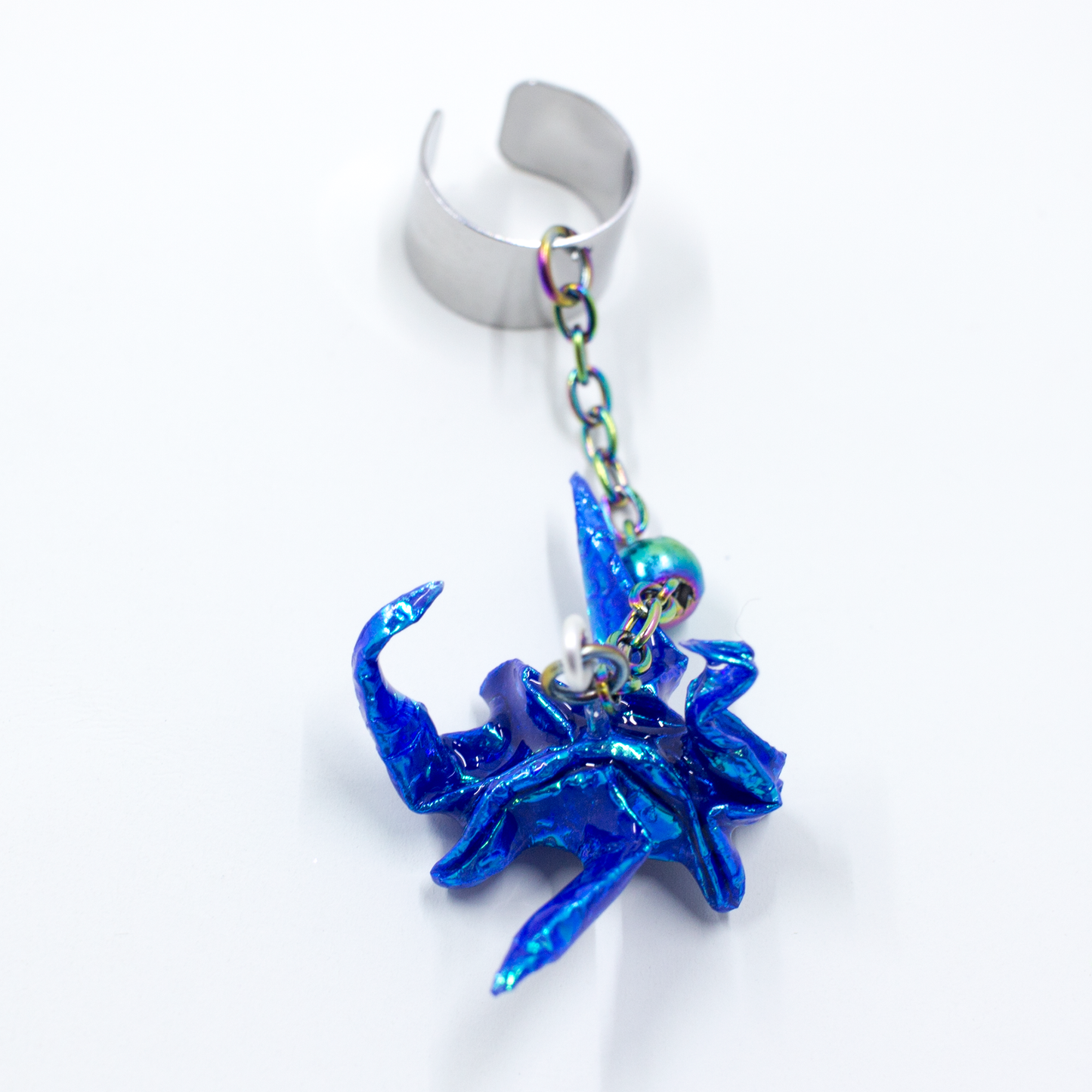 Blue Crystal Atelier - Origami Dragon Ear Cuff