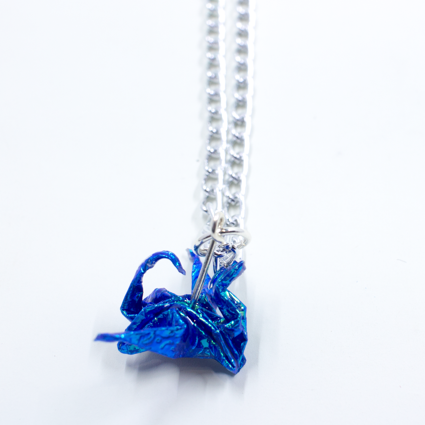 Blue Crystal Atelier - Origami Dragon Necklace