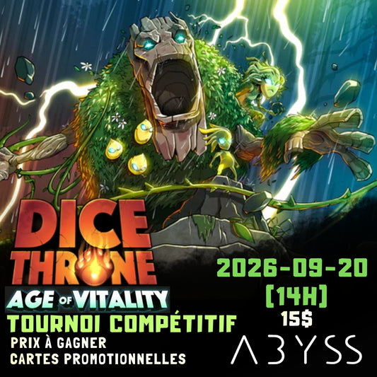 Tournoi Compétitif Dice Throne Age of Vitality 2026-09-20