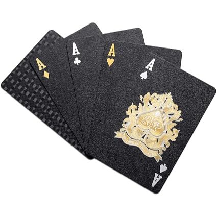 EAY Playing Cards Plastic - Black