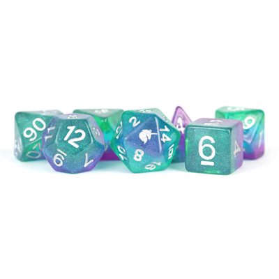 FanRoll Dice - Unicorn Aurora Polyhedral Dice Set