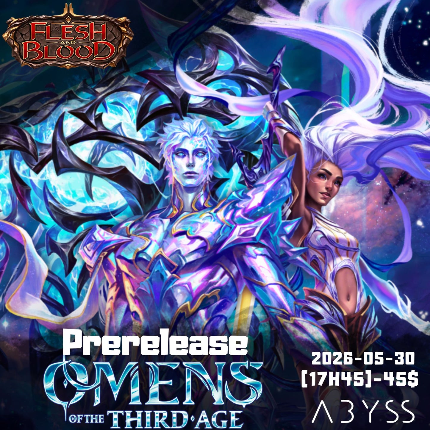 Prerelease Flesh and Blood - Omen of the Third Age 2026-05-30