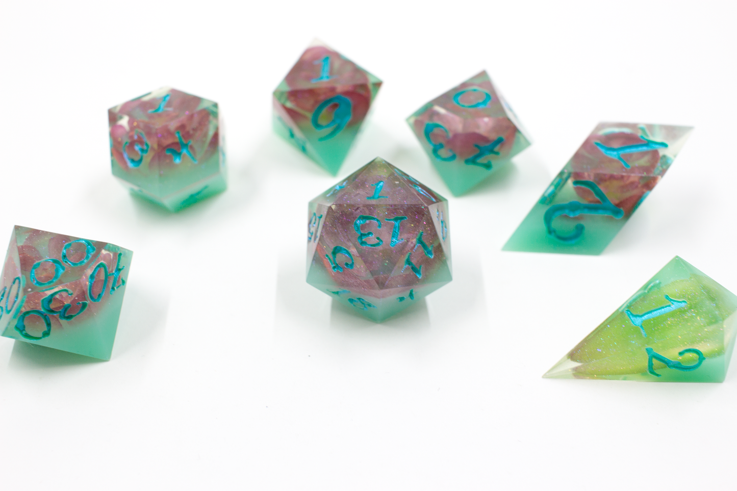 Blue Crystal Atelier - Polyhedral Dice Set