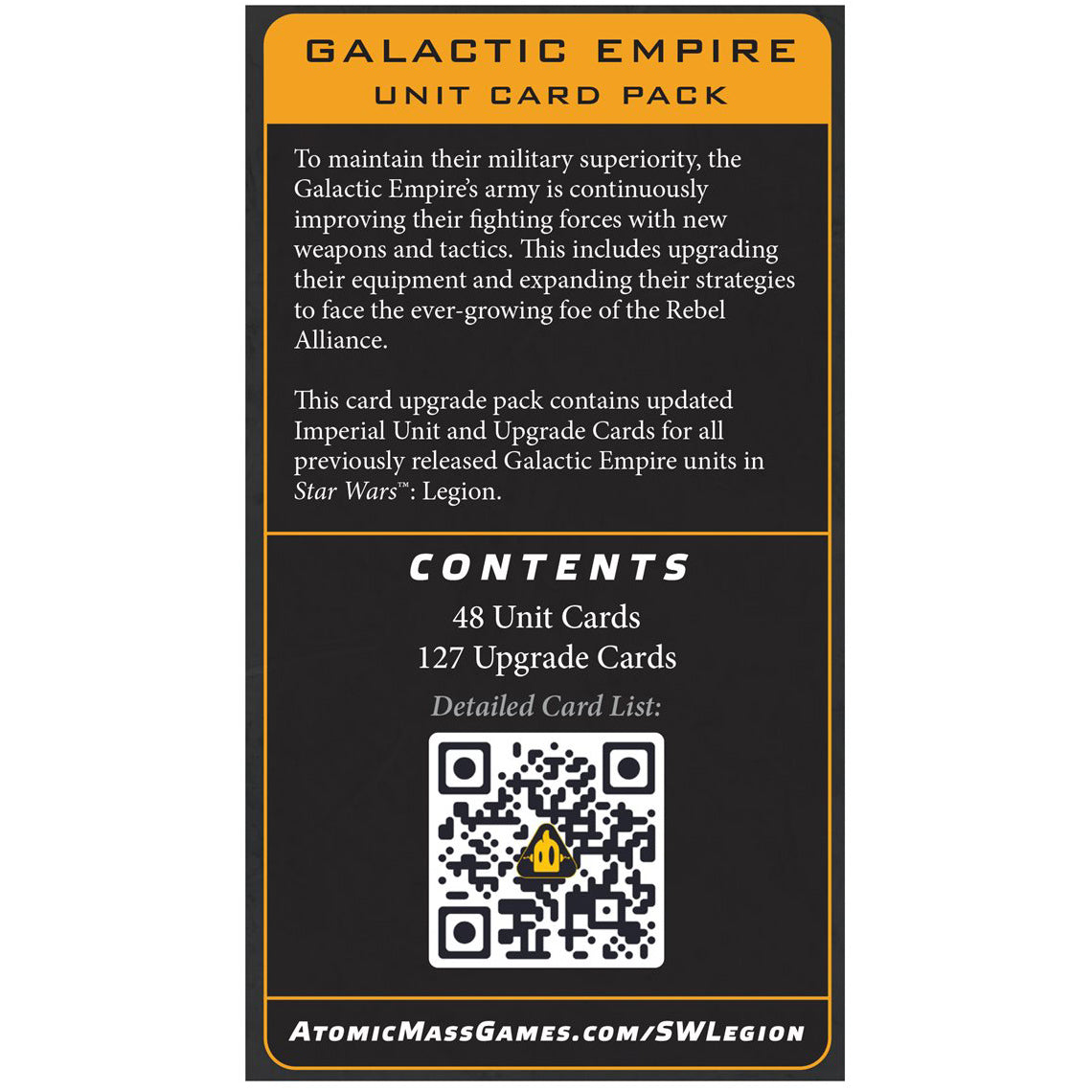 Star Wars: Legion - Galactic Empire Unit Card Pack (SWQ06EN) - Preorder