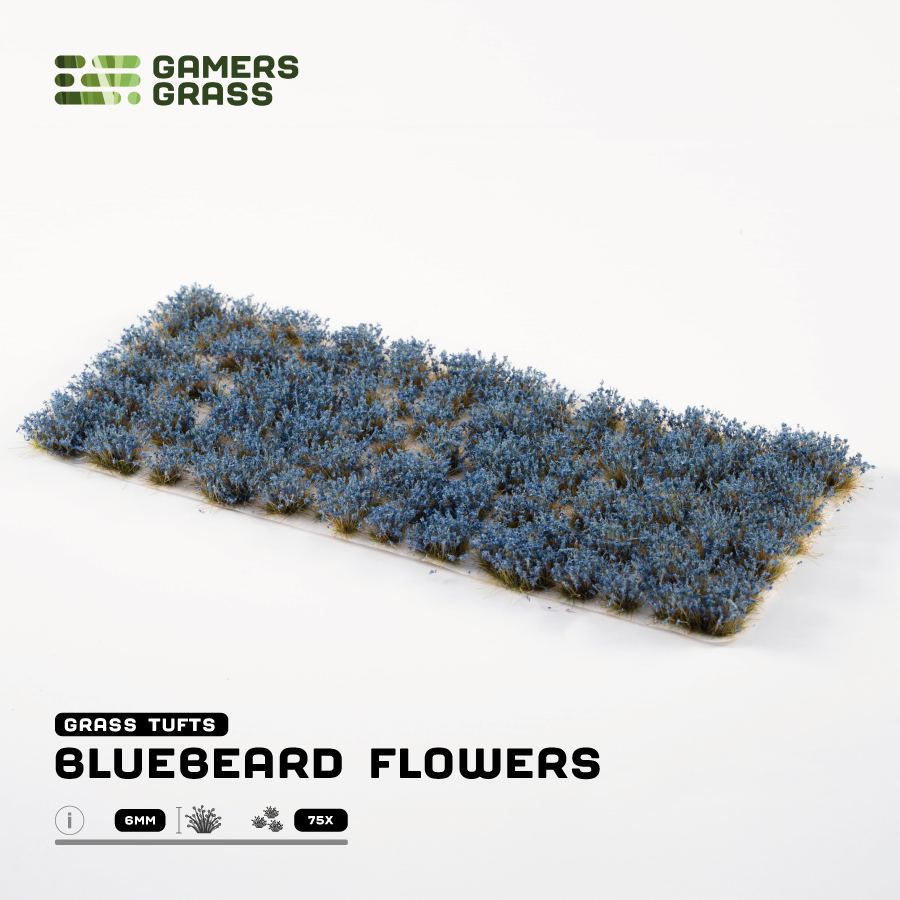 Gamer's Grass - Bluebeard Flowers