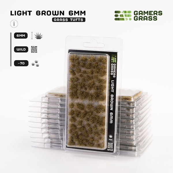 Gamer's Grass Tufts - Light Brown 6mm