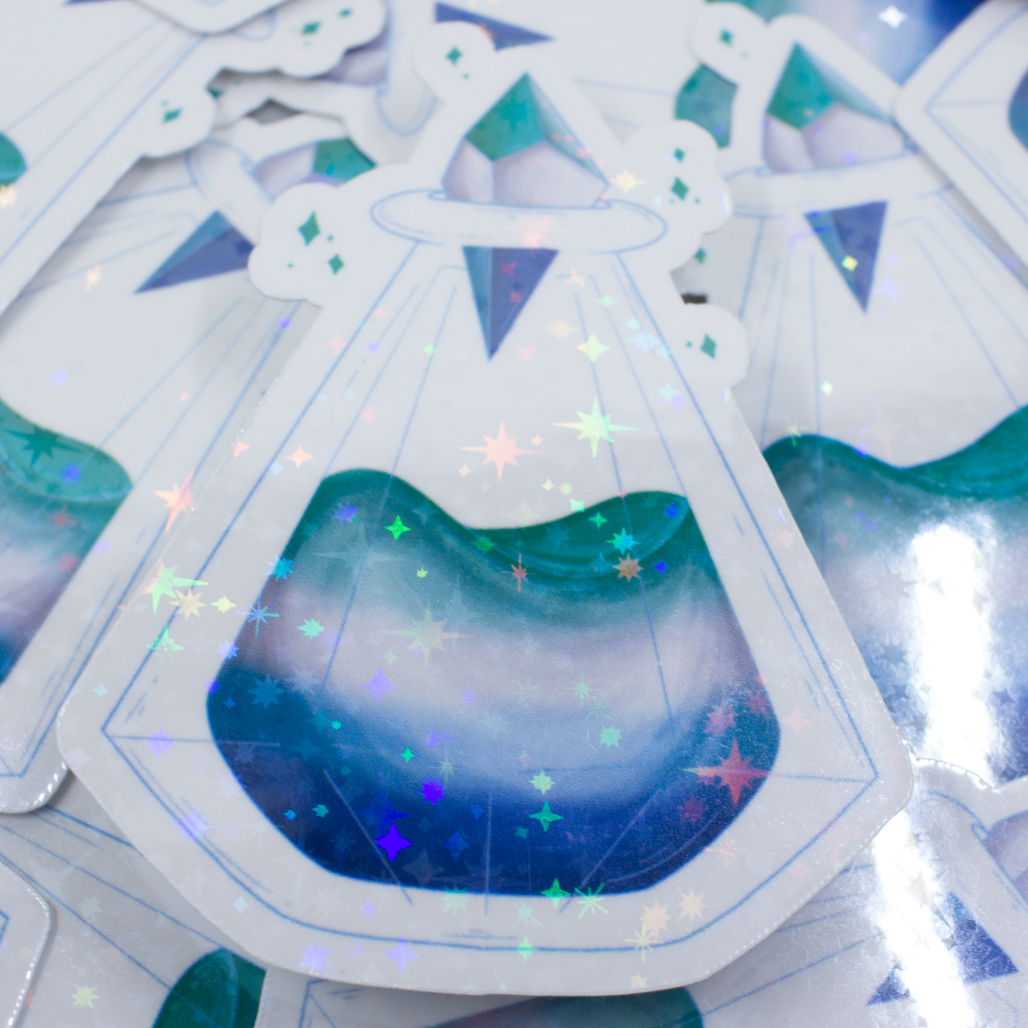 Blue Crystal Atelier - Pride Potions Stickers