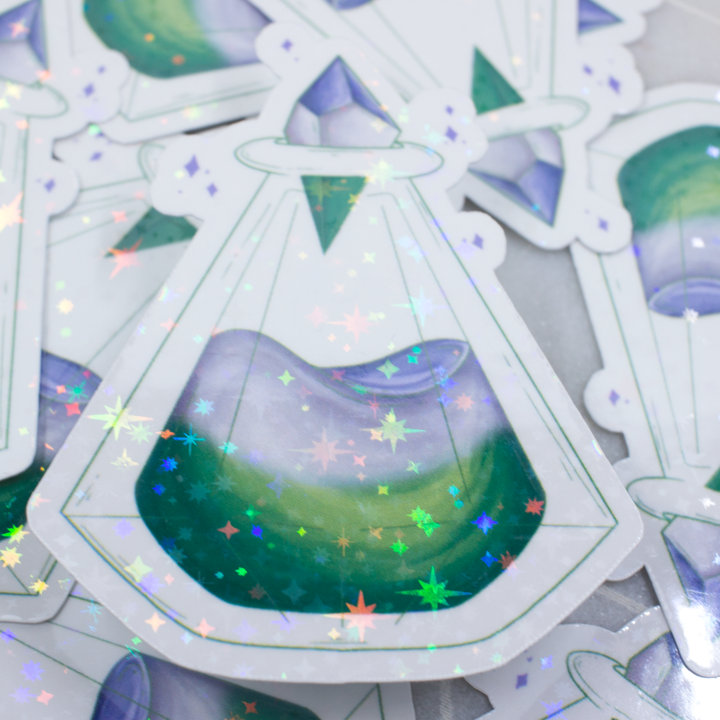 Blue Crystal Atelier - Pride Potions Stickers
