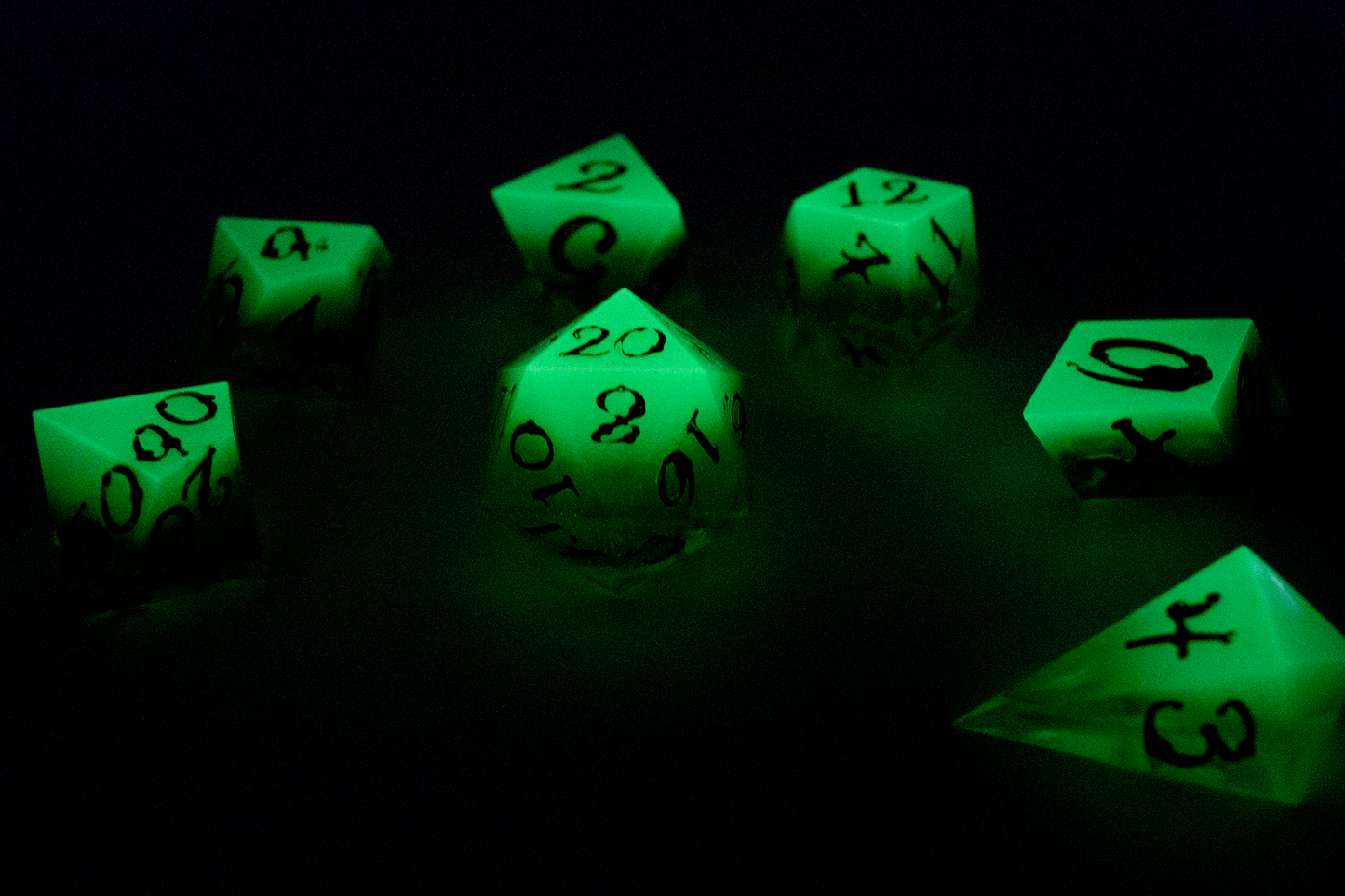Blue Crystal Atelier - Polyhedral Dice Set