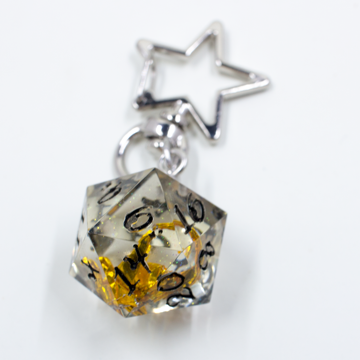 Blue Crystal Atelier - Origami Dragon D20 Keychain