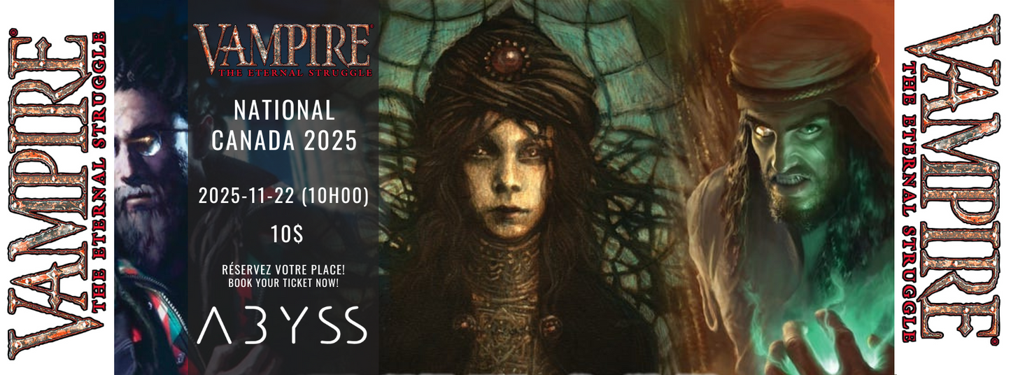 2025-11-22,  Vampire: The Eternal Struggle, Championnat national de VTES 2025