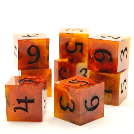 Sweet Dice - D6 Resin - Dragons Fire