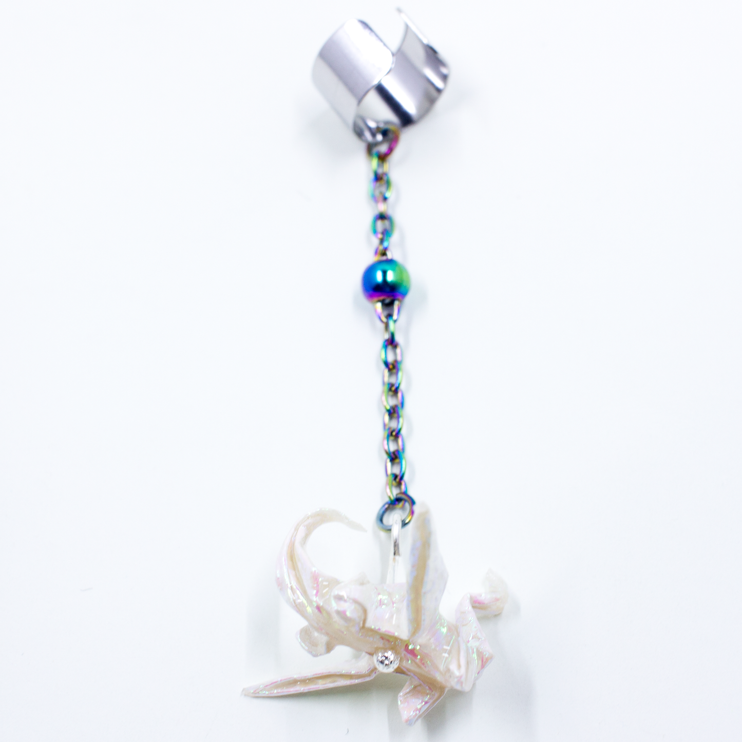 Blue Crystal Atelier - Origami Dragon Ear Cuff