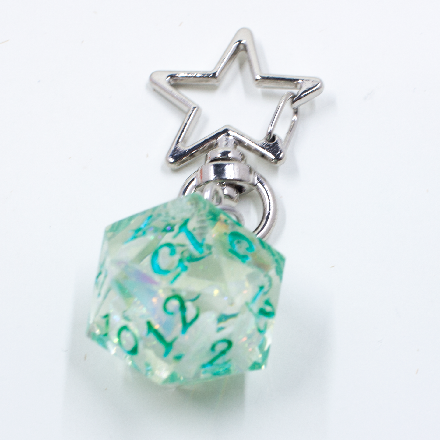 Blue Crystal Atelier - Origami Dragon D20 Keychain