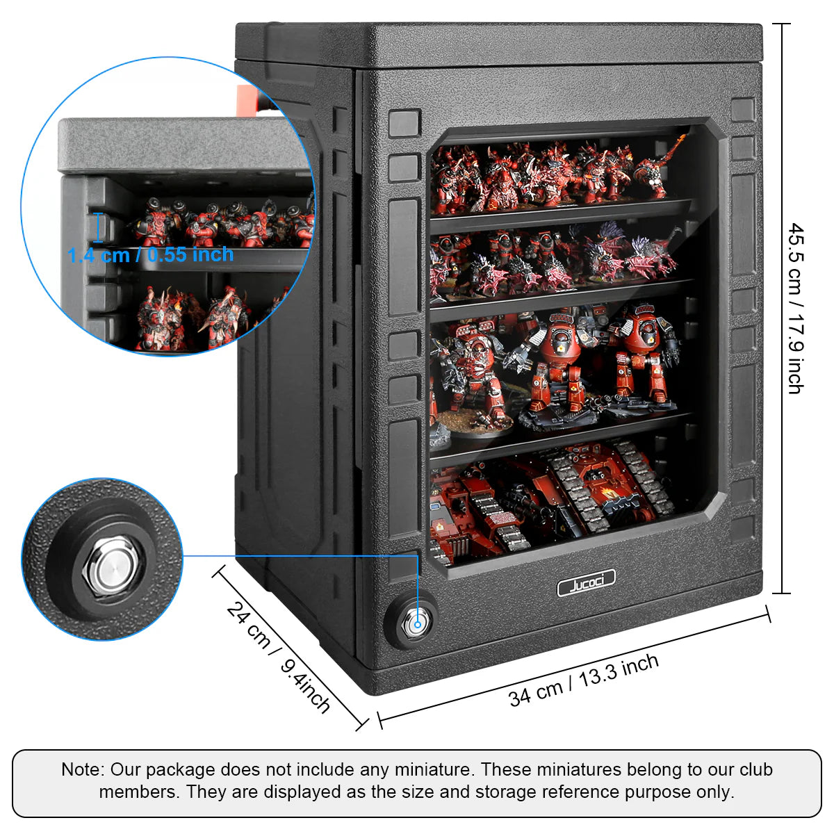 Jucoci Plastic Storage Case - Medium with Light (2)
