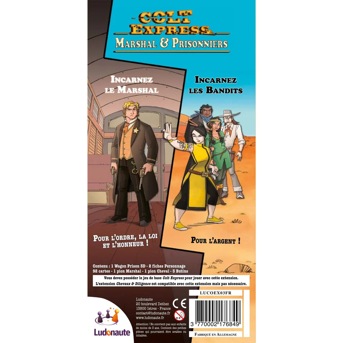 Colt Express : Marshal & Prisonniers