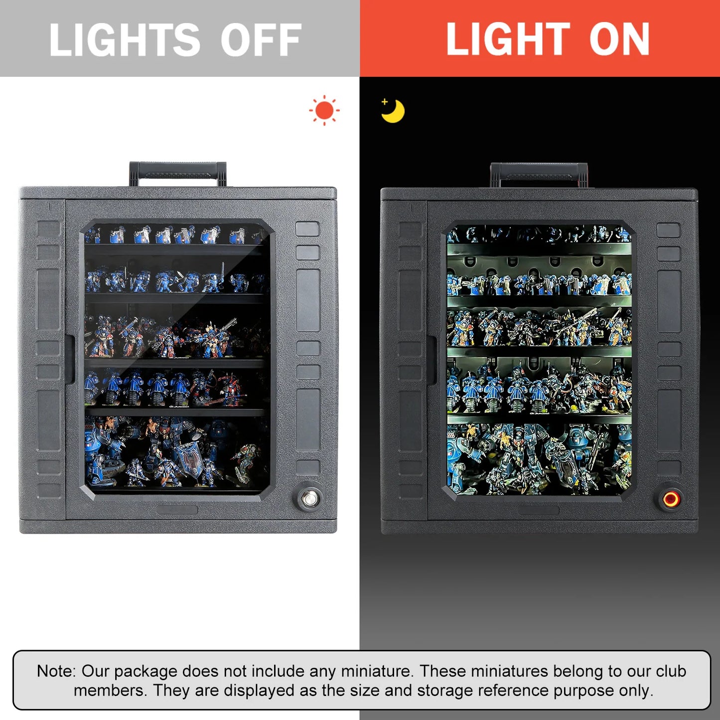 Jucoci Plastic Storage Case - Large with Light (3)