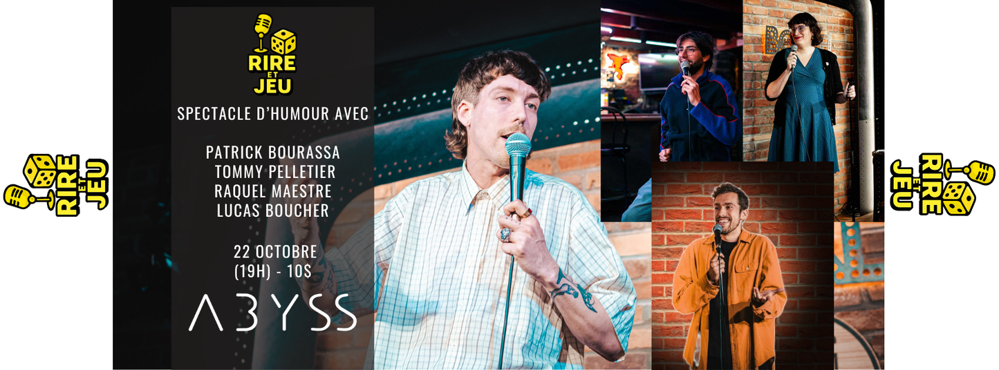 25-10-22, Rire et Jeu: Spectacle d’humour animé par Patrick Bourassa