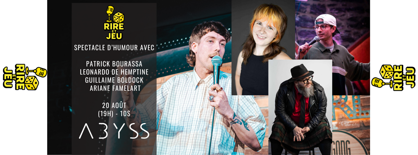 25-08-20, Rire et Jeu: Spectacle d’humour animé par Patrick Bourassa