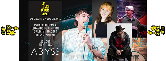25-08-20, Rire et Jeu: Spectacle d’humour animé par Patrick Bourassa