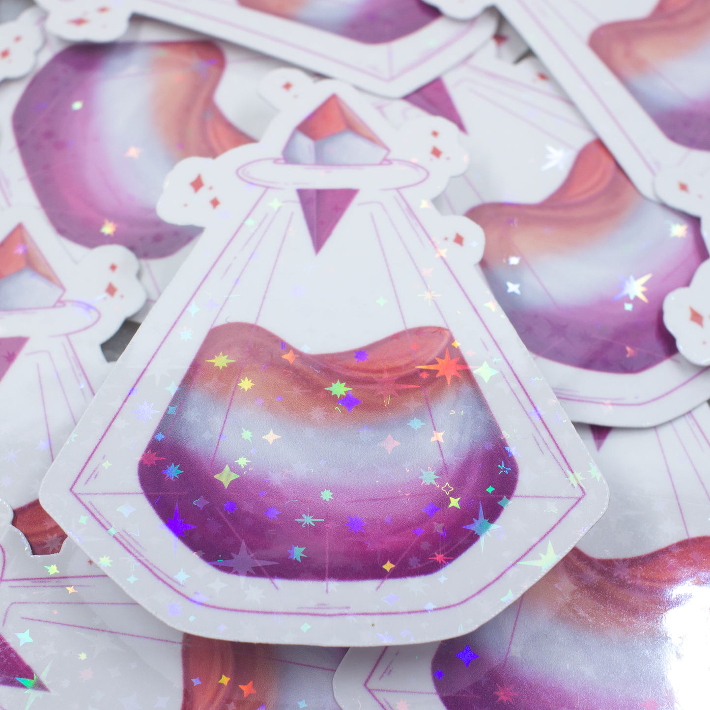 Blue Crystal Atelier - Pride Potions Stickers