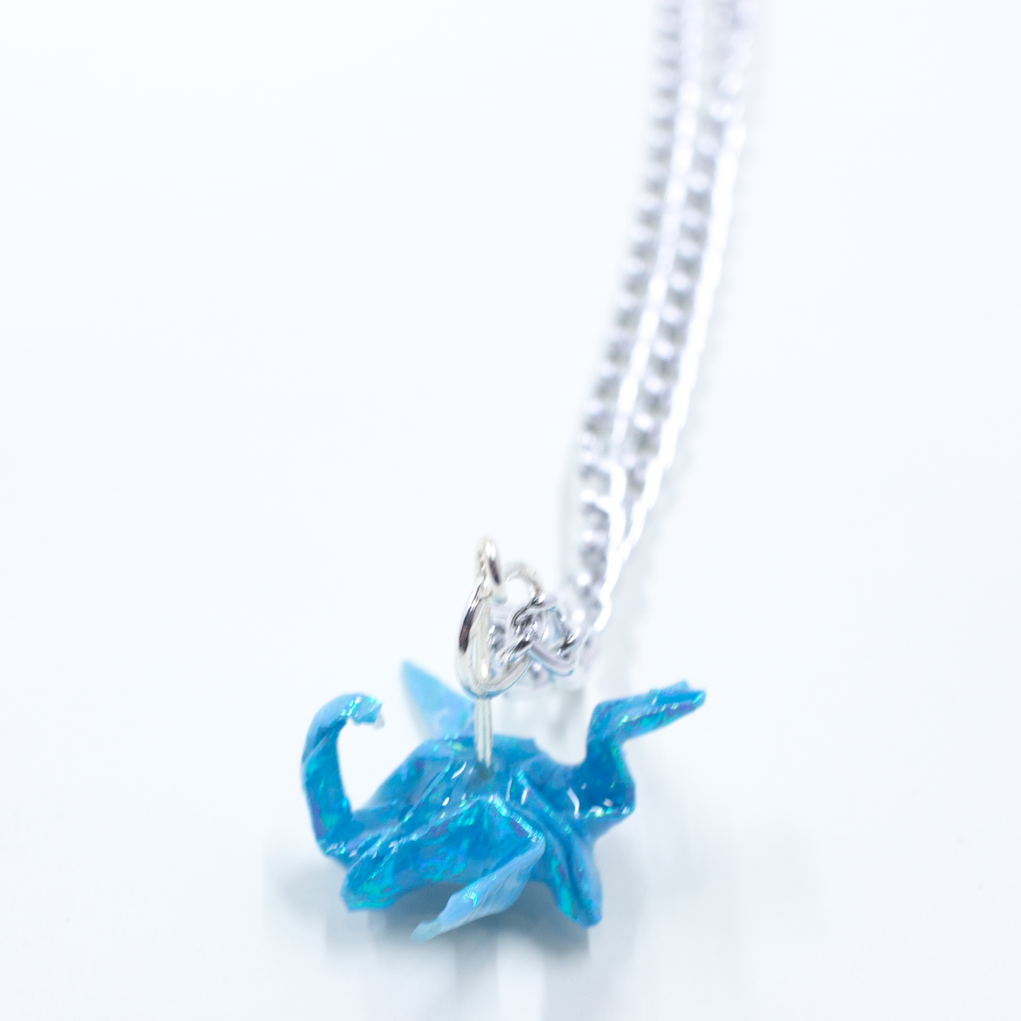 Blue Crystal Atelier - Origami Dragon Necklace