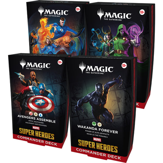 MTG - Marvel Super Heroes - Commander Deck - Set of 4