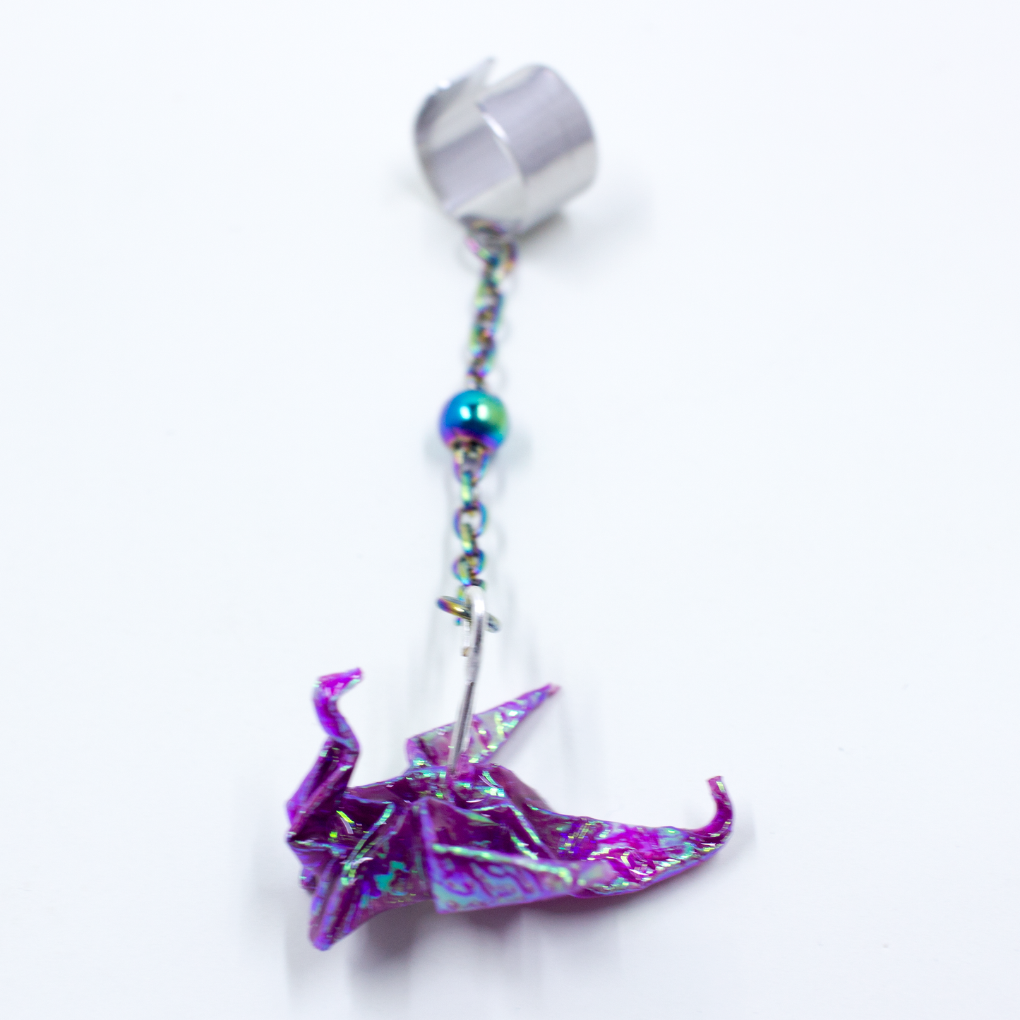 Blue Crystal Atelier - Origami Dragon Ear Cuff