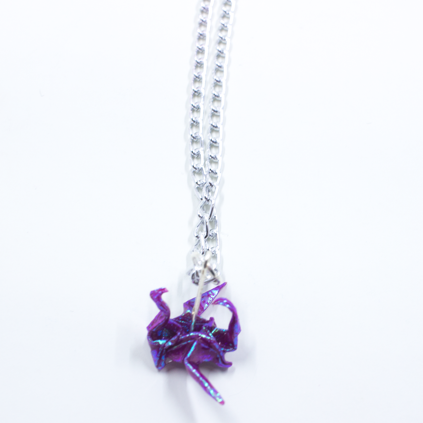 Blue Crystal Atelier - Origami Dragon Necklace