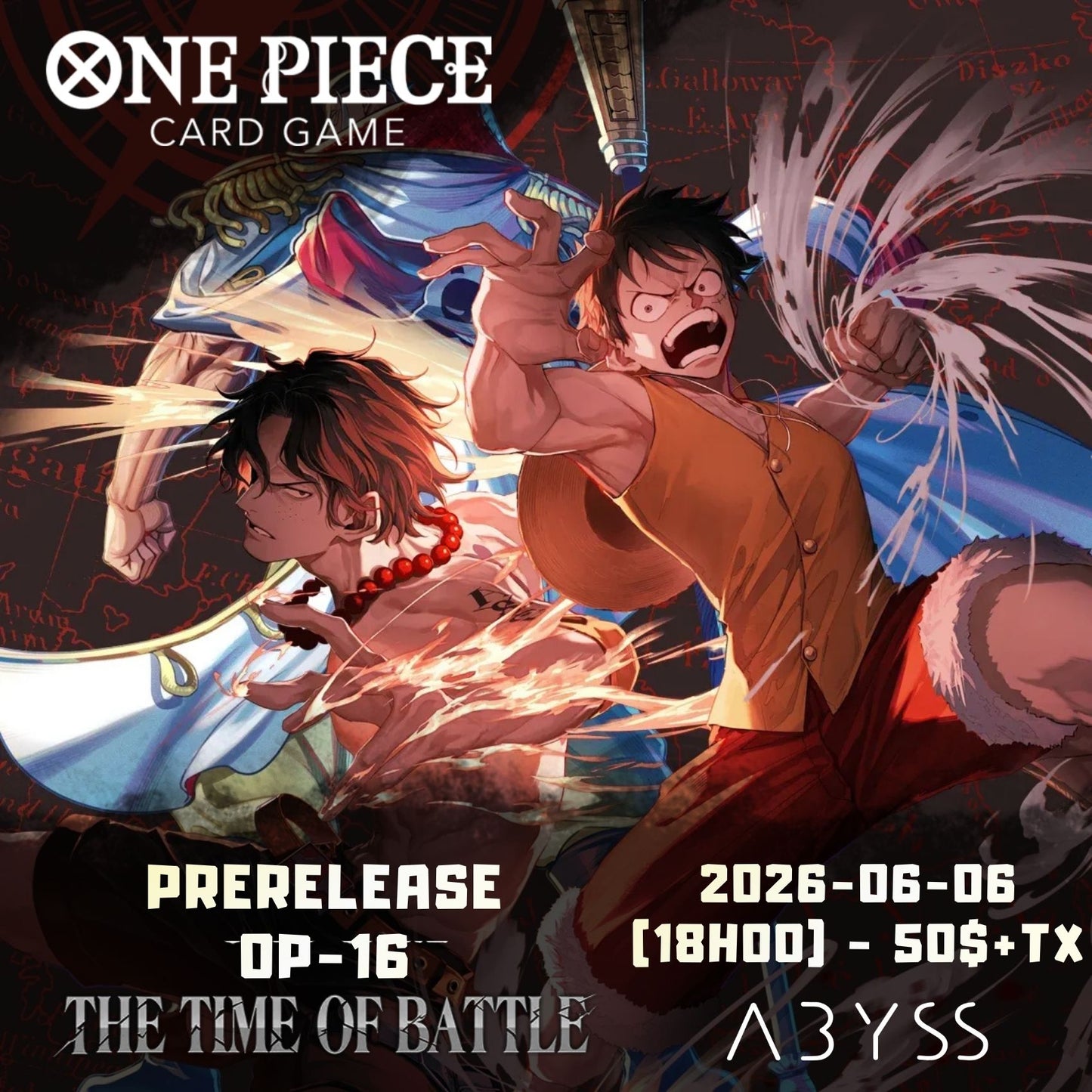 Pre-release: One Piece OP-16 The Time Of Battle 2026-06-06