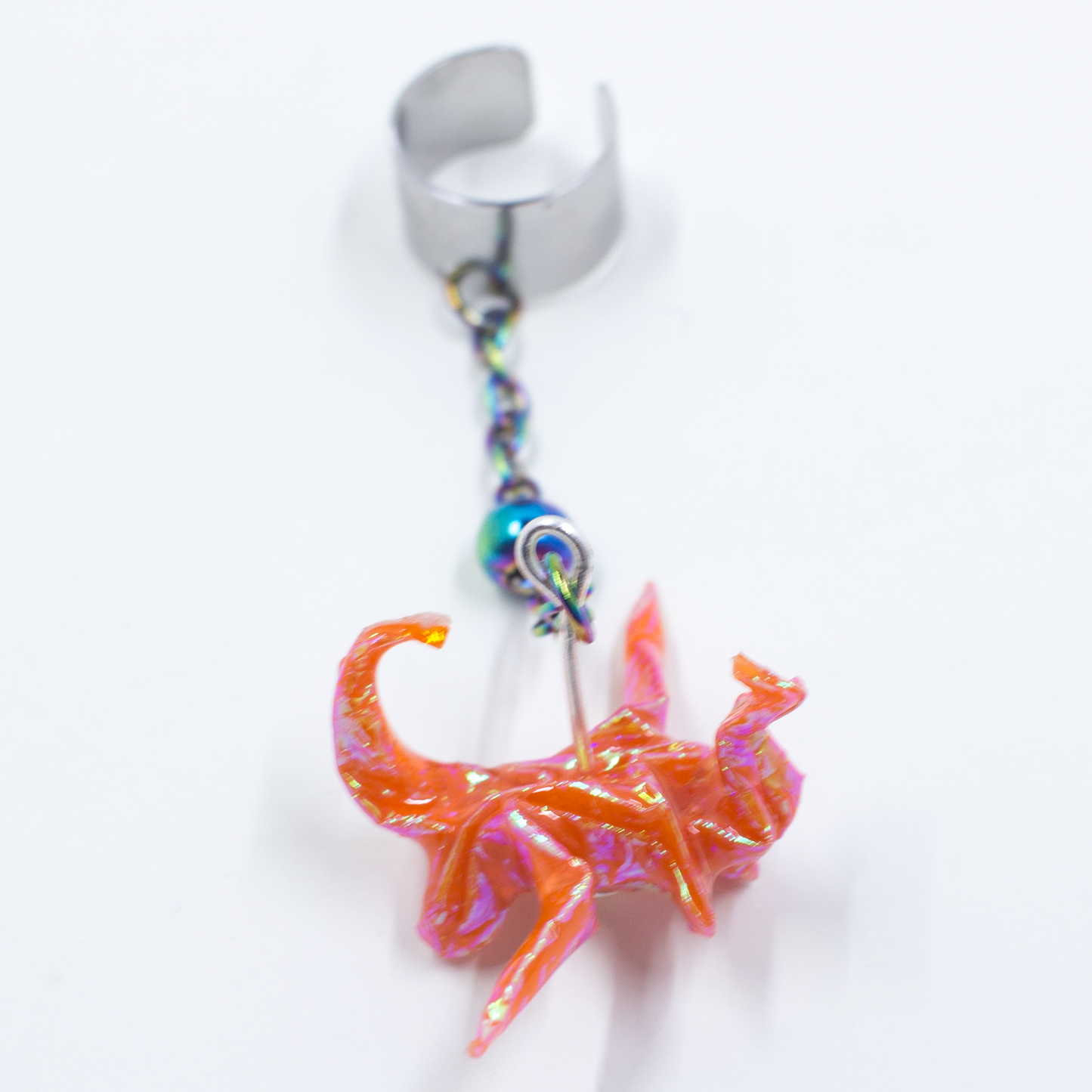 Blue Crystal Atelier - Origami Dragon Ear Cuff