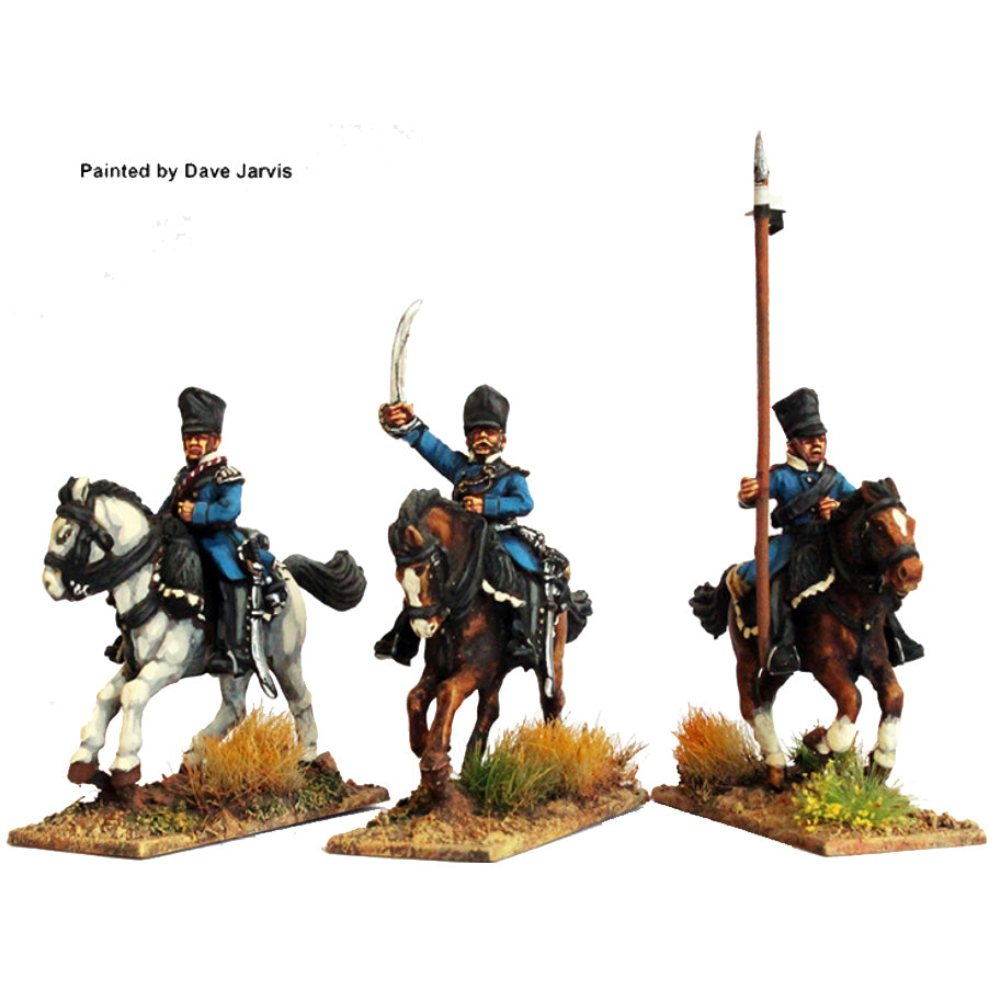 Landwehr cavalry command in Litewka galloping (PN21)