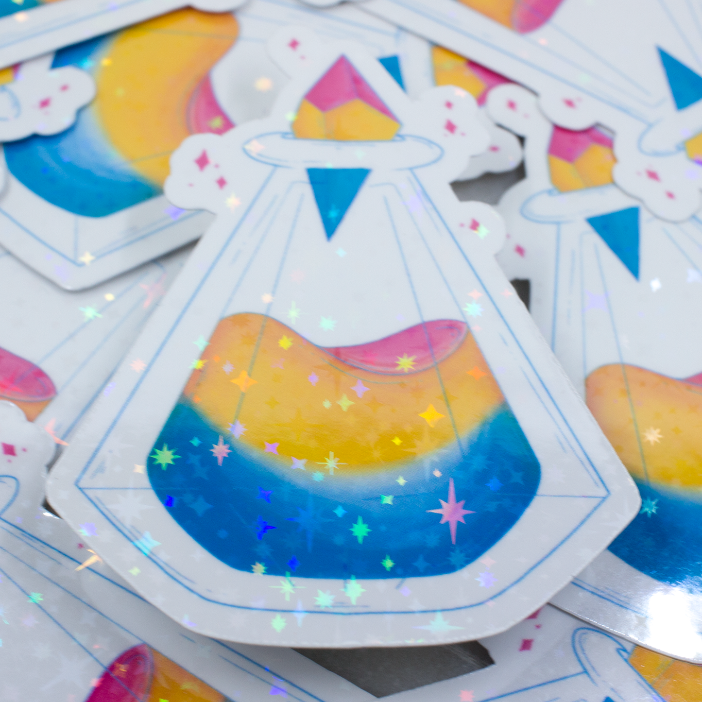 Blue Crystal Atelier - Pride Potions Stickers