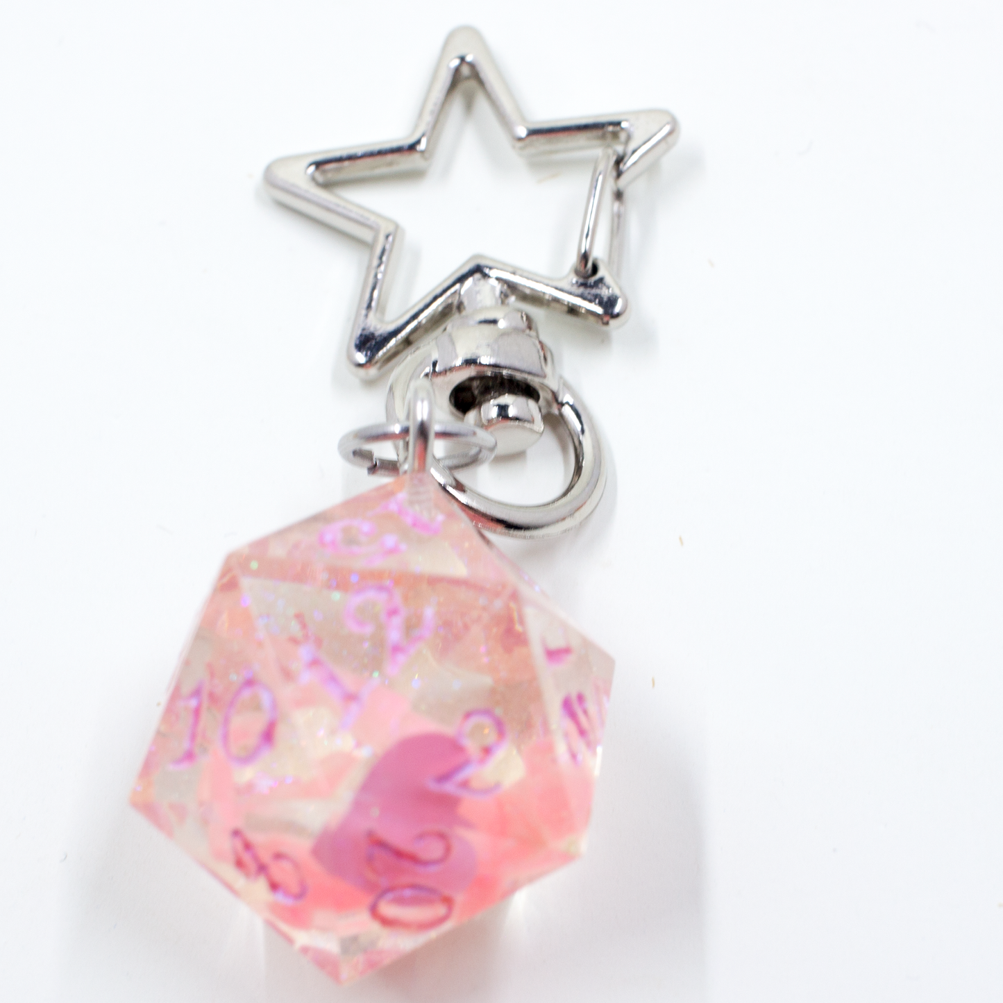 Blue Crystal Atelier - Origami Dragon D20 Keychain