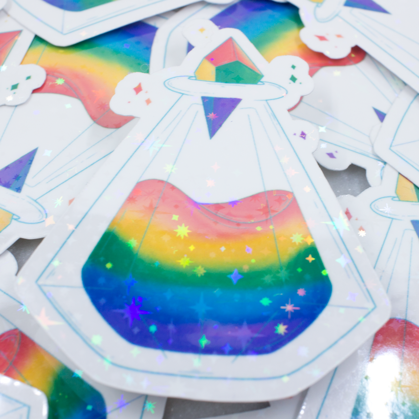 Blue Crystal Atelier - Pride Potions Stickers
