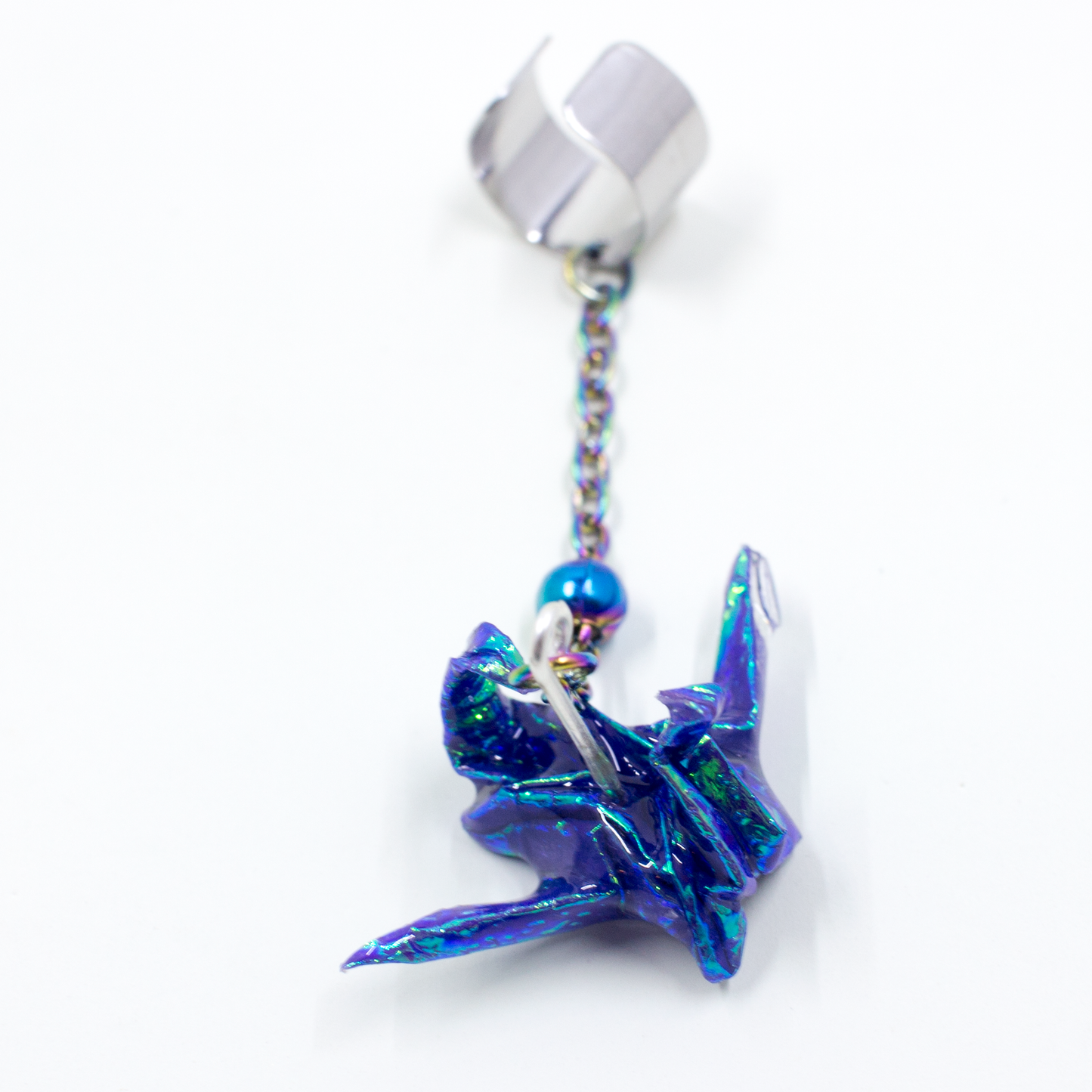 Blue Crystal Atelier - Origami Dragon Ear Cuff