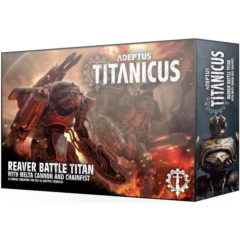 Adeptus Titanicus: Reaver Battle Titan with Melta Cannon and Chainfist ( 400-23 ) - Used